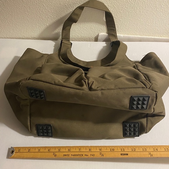 Ariat Carryall Canvas Tote Bag Organizer Team Olive Green Barn Equestrian - Picture 9 of 9